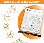 15 Pack Vacuum Storage Bags with Electric Pump (3 Jumbo, 3 Large, 3 Medium, 3 Small, 3 Roll Up), Space Saver Sealer Compression Bags for Blankets, Comforters, Pillows, Clothes Storage