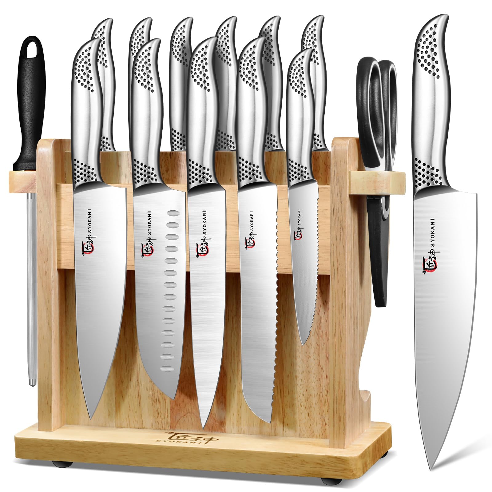 SYOKAMI 14-Piece Japanese Knives Set