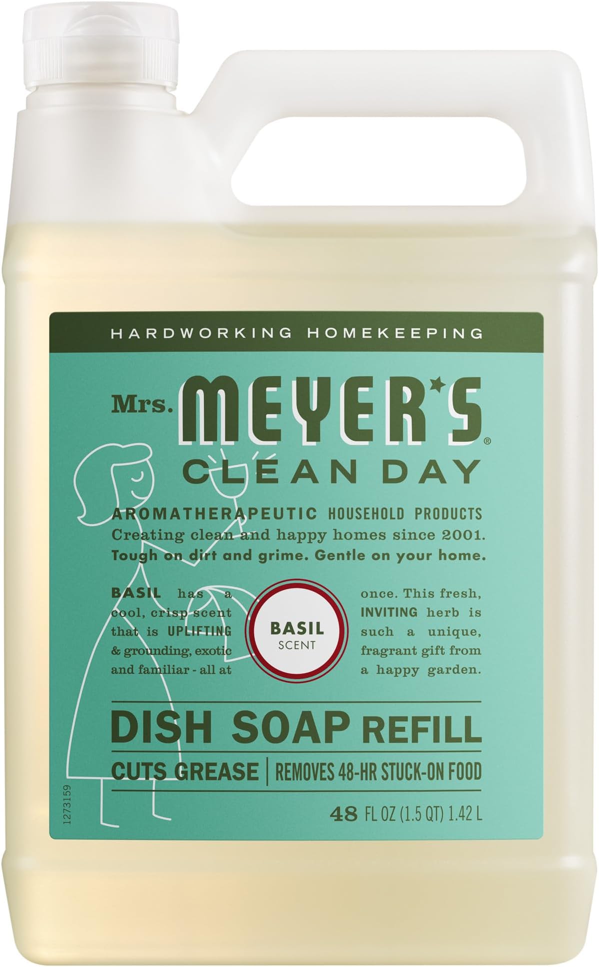 Liquid Dish Soap Refill, Basil, 48 OZ (Pack - 1)
