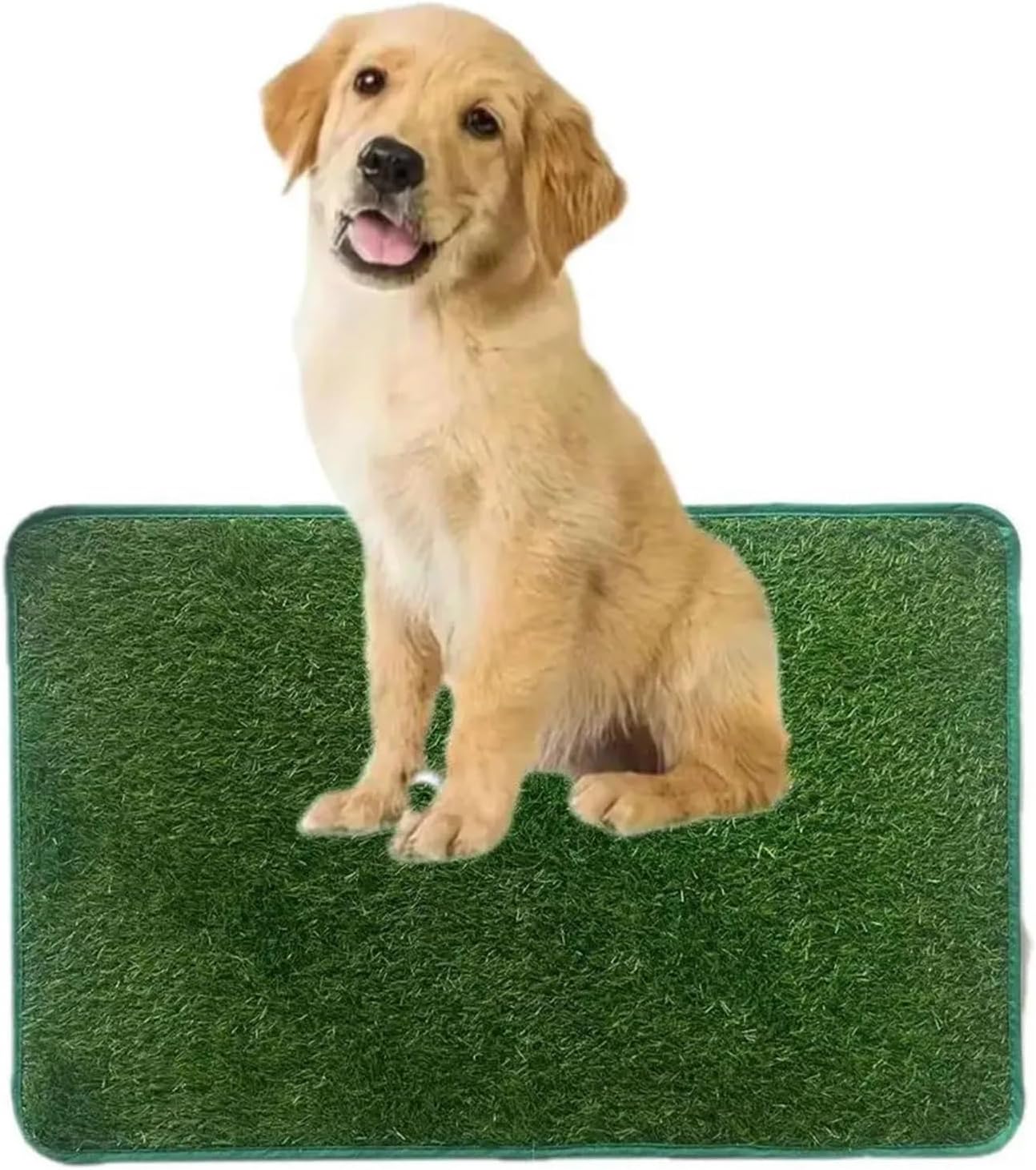 1pcs Grass Pee Pads for Dogs Pet Artificial Lawn Mat for Training Puppy Pee Indoor Outdoor Leak Proof Washable Non Slip Dogs Toilet Tray Tool(Large)