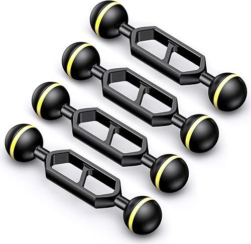 Miniatura 57 de Seafrogs - Brazo de cámara de buceo subacuático de 1 pulgada, abrazadera de bola submarina estándar negra para sistema de luz de fotografía