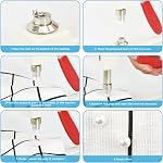 1670pcs White Pearl Beads with Rivet Studs, Pearl Setting Machine Accessories 5 Size no Holes Pearl Beads for DIY Crafts and Decoration