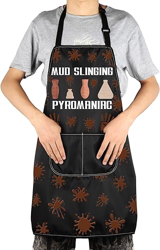 Miniatura 5 de JNIAP Delantal de cerámica con bolsillos Delantal de artista de cerámica Delantal de cerámica Delantal de cerámica Delantal de artista de cerámica