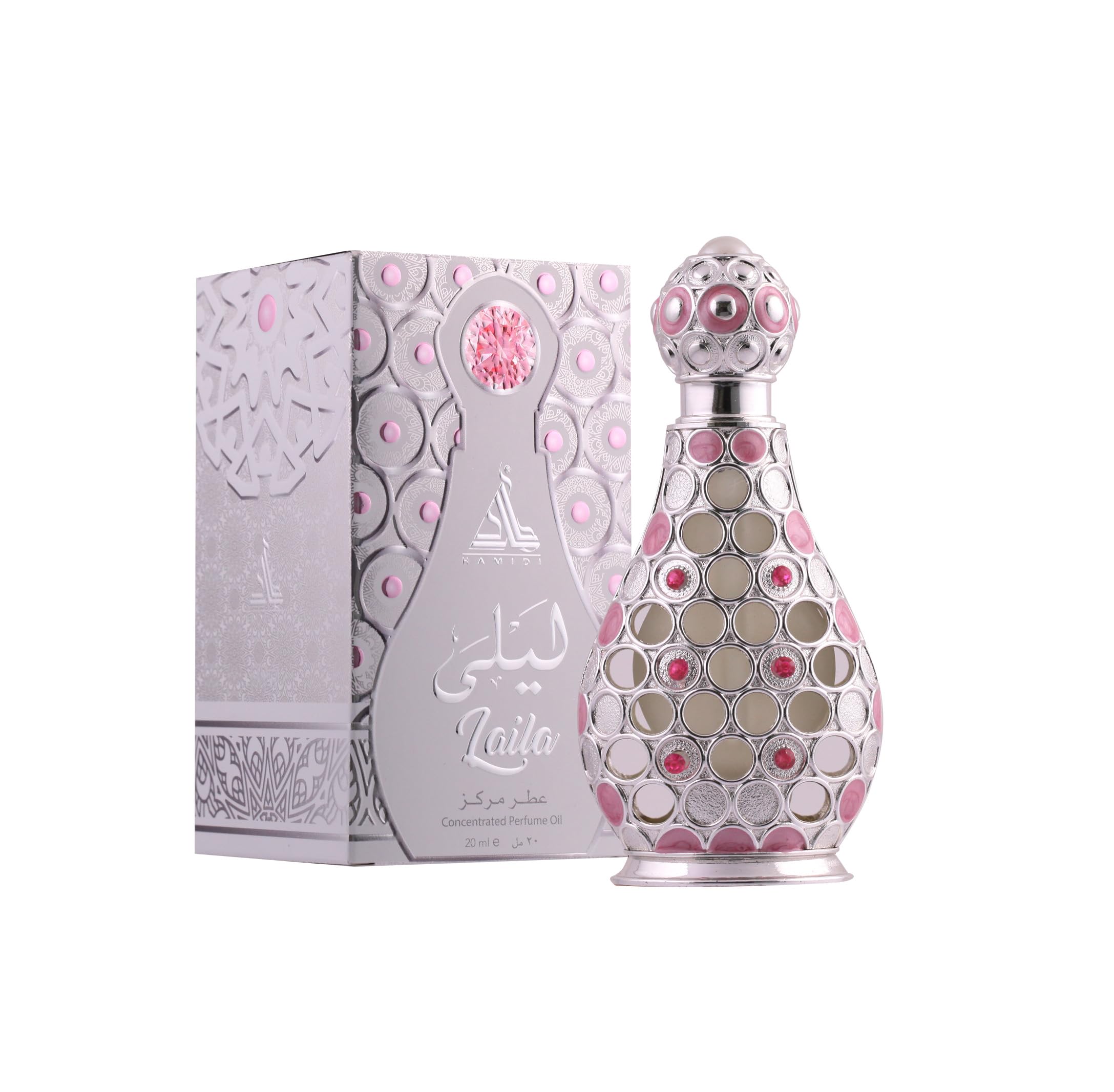 HAMIDI Concentrated Pure Perfume Oil – Long-Lasting Alcohol-Free Fragrance for Men & Women (20ml, Laila Pure)-picture-31