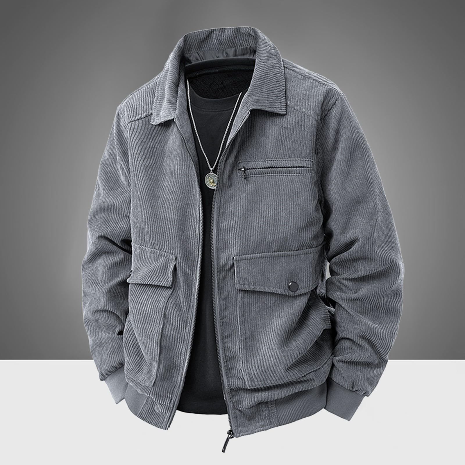 Générique Manteaux Et Blousons Pardessus Coupe Vent Des Poches Léger Veste D'automne Doublure Thermique D'hiver Vestes De Pour Les Déplacements Quotidiens, Promenades En Ville