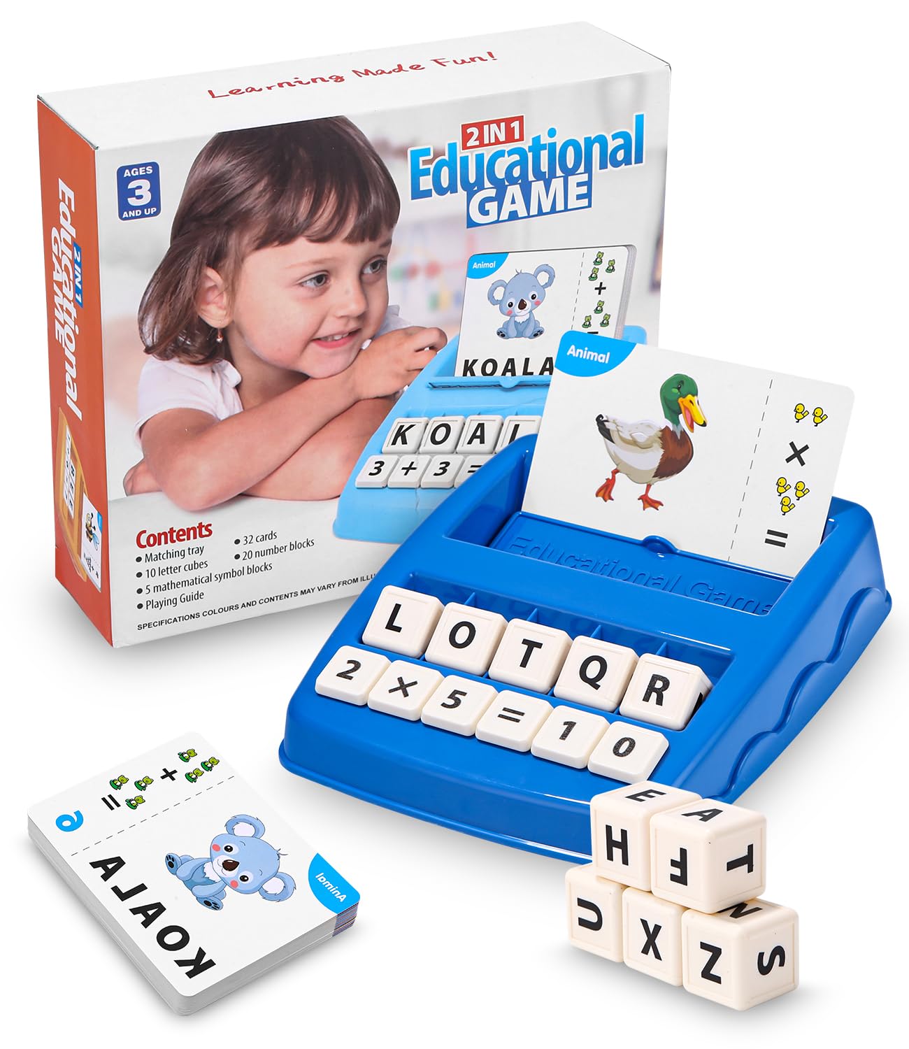 Jeux Educatif 3-8 Ans Cadeau Enfant Apprendre a Lire Lettre Scrabble
