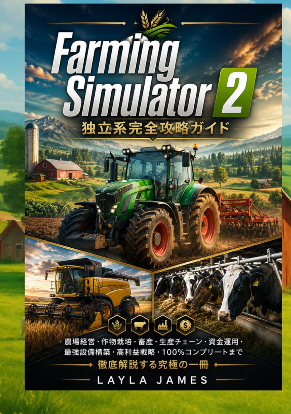 Farming Simulator 2 独立系完全攻略ガイド: 農場経営・作物栽培・畜産・生産チェーン・資金運用・最強設備構築・高利益戦略・100％コンプリートまで徹底解説する究極の一冊