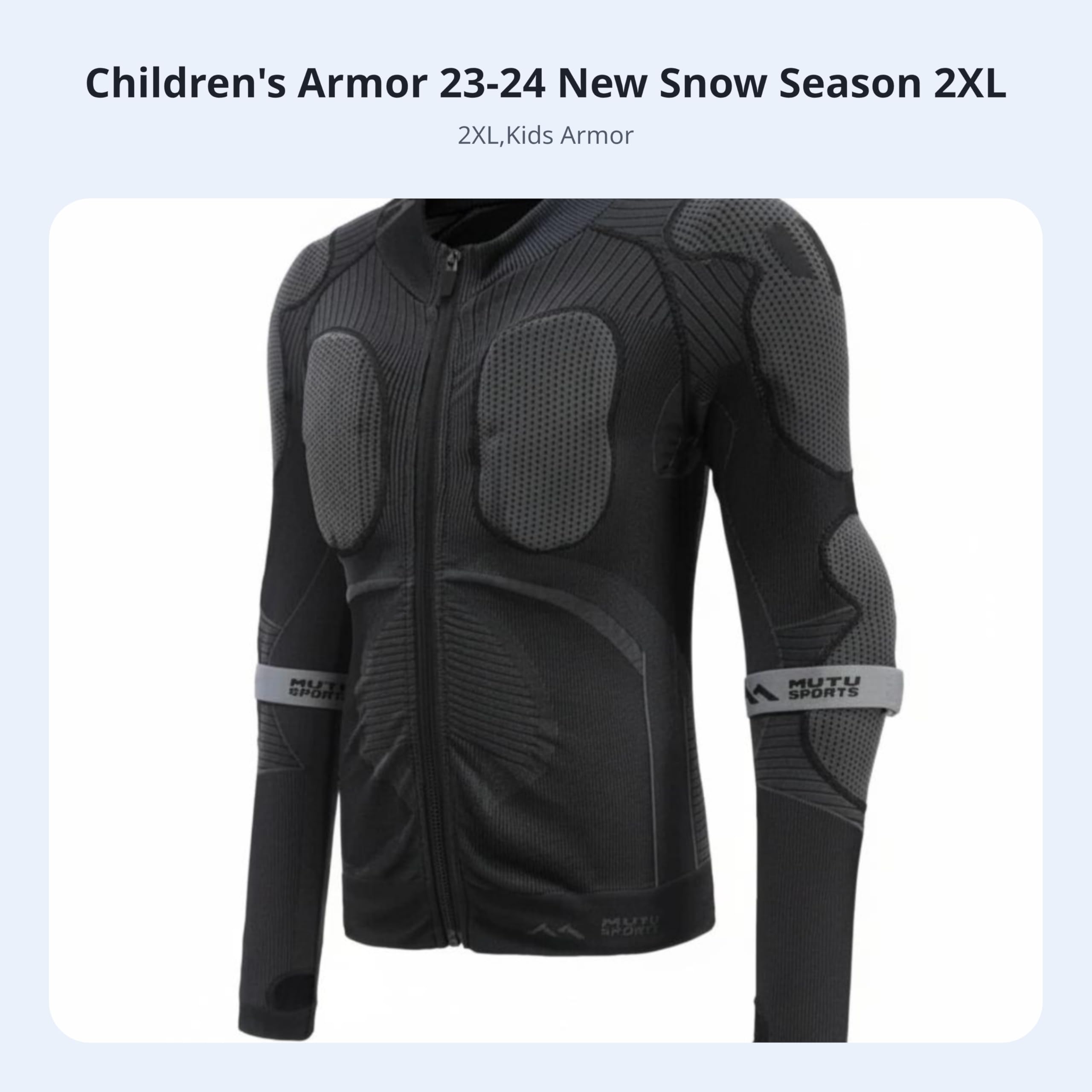 Children Ski Protector Ginocchiere Pantaloncini Protettivi Set Protezioni Antiurto Doppia Imbottitura in Poliuretano con Cinghie Regolabili Adatto per , 2XL , size to 6