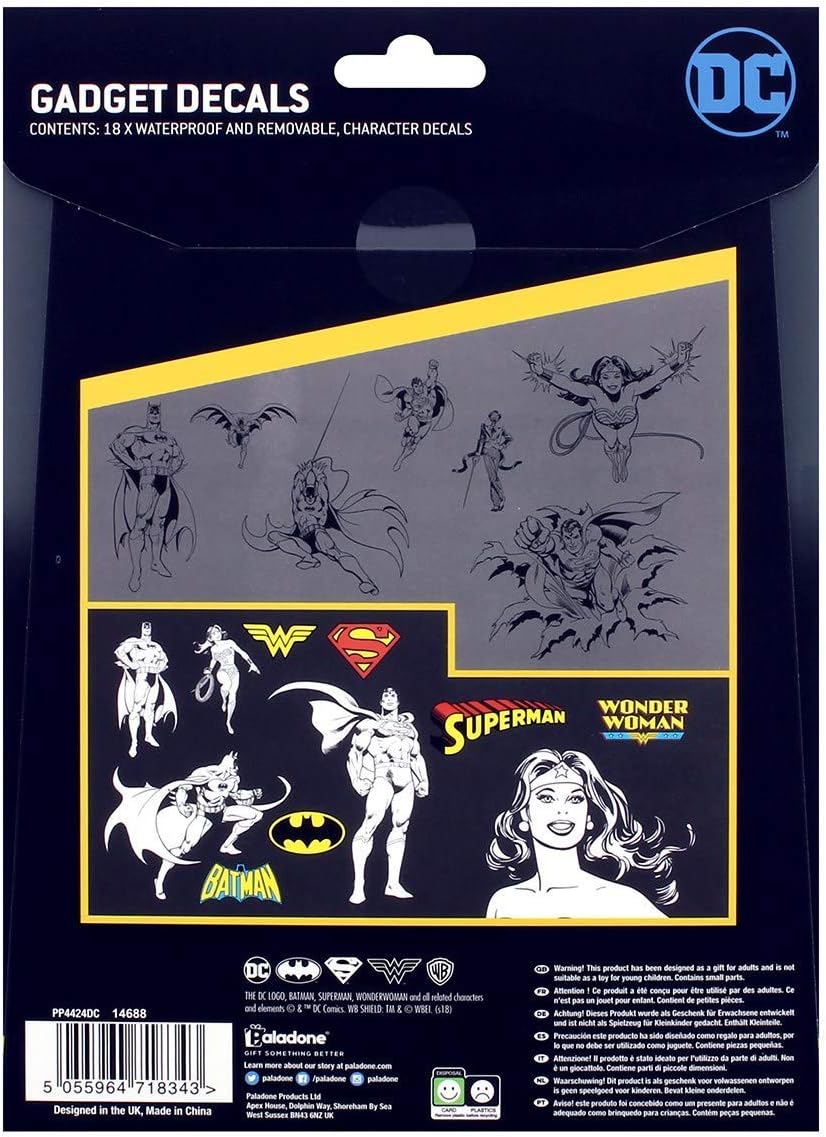 Paladone PP4424DC Gadget Decals Re-Usable Waterproof Stickers, Multi-Colour, 1 x 15 x 21 cm image 3