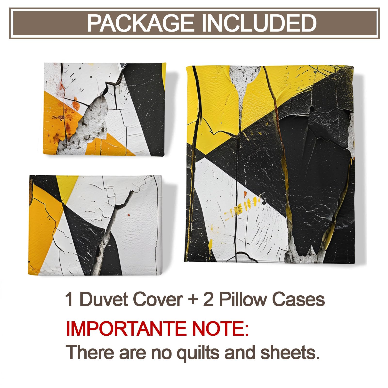 Crack Graffiti-Bettwäsche-Set, King-Size-Bett, Retro-Geometrie, Bettbezug mit 2 Kissenbezügen, Street Art, weich, leicht, pflegeleicht, für Gästezimmer für Erwachsene (220 x 230 cm)