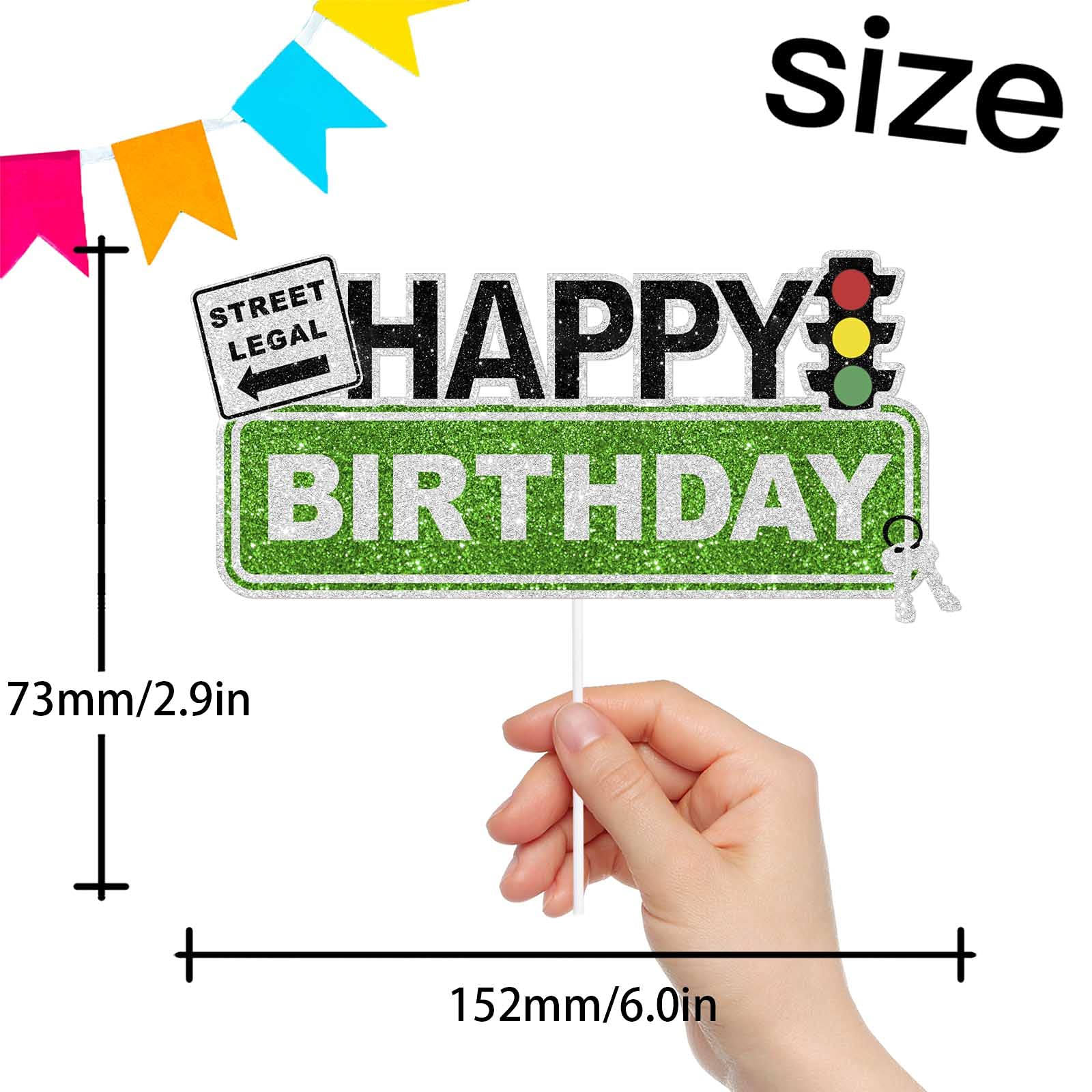 amazon-com-green-glitter-traffic-light-happy-birthday-cake-topper-black-transportation-theme-decor-supplies-boy-girl-baby-shower-birthday-party-decorations-toys-games for Free Printable Happy Birthday Banner Cake Topper Printable Amazon.com: Green Glitter Traffic Light Happy Birthday Cake Topper Black Transportation Theme Decor Supplies Boy Girl Baby Shower Birthday Party Decorations : Toys & Games for Free Printable Happy Birthday Banner Cake Topper Printable