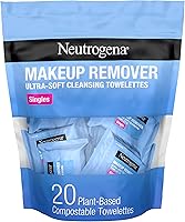 Neutrogena Makeup Remover Facial Cleansing Towelette Singles, Daily Face Wipes Remove Dirt, Oil, Makeup & Waterproof...