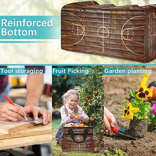 Miniatura 7 de Sport Basketball Ball Garden Tool Tote Bag for Women Men Gardening Tool Storage Bags with 10 Pockets Standable Garden Home Tool Kits Organizer for