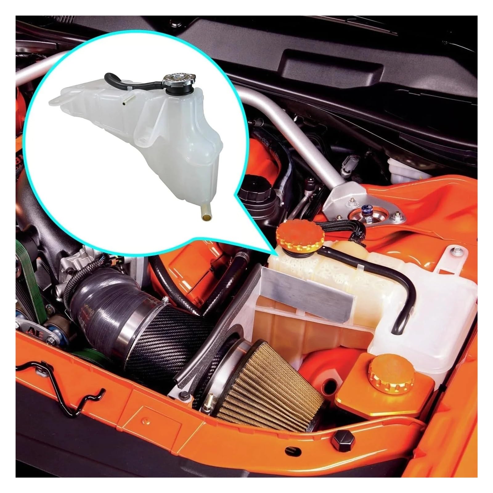 Kühlwasserbehälter Für Dodge Für Challenger Für Ladegerät Für Magnum 2005-2010 4596466AG Expansion Kühlmittel Tank Mit Abdeckung Kühlmittelüberlaufbehälter