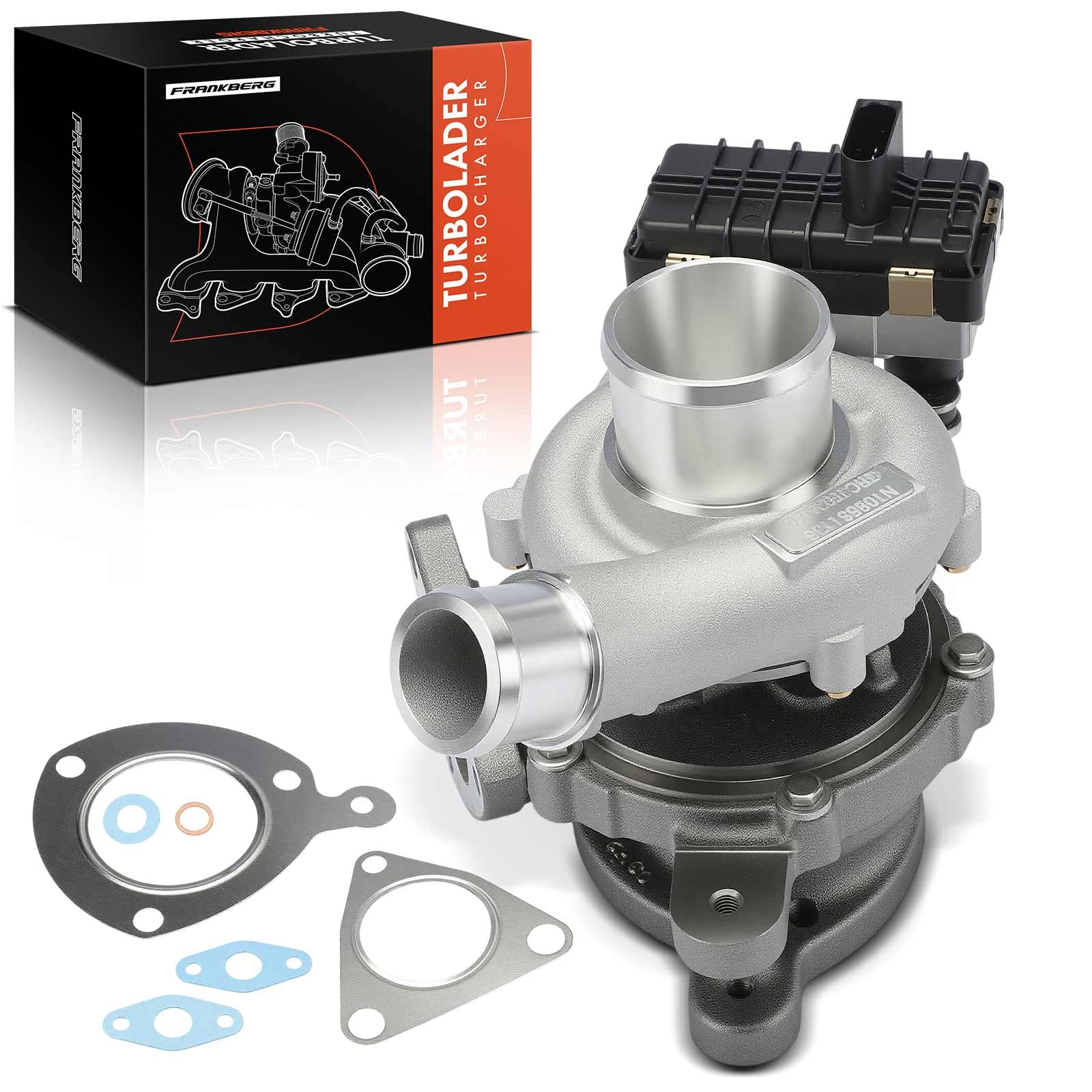 Frankberg Turbocompressore Gas di scarico Turbocompressore Diesel | 7868805023W; Compatibile con: Autobus Transit V363 FAD FBD, Transit Custom V362 Box FY FZ, Tourneo Custom V362 Bus F3
