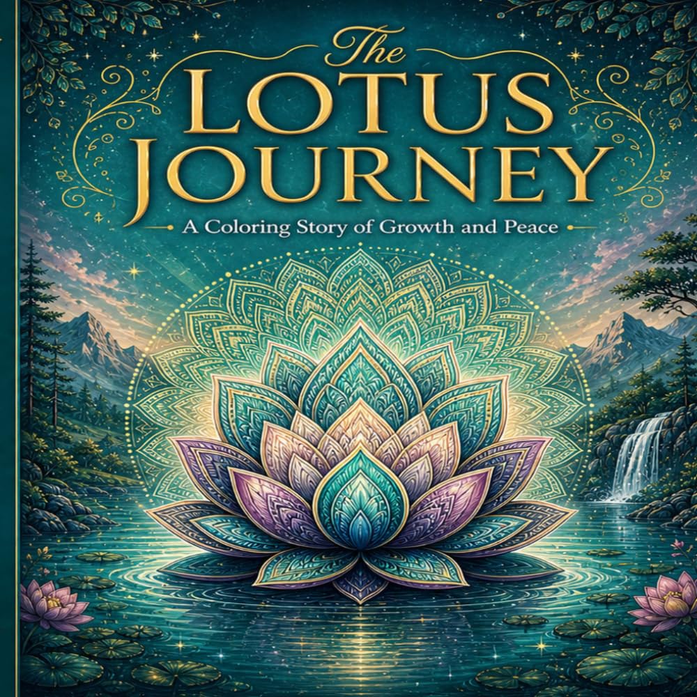 The Lotus Journey: A Coloring Story of Growth and Peace