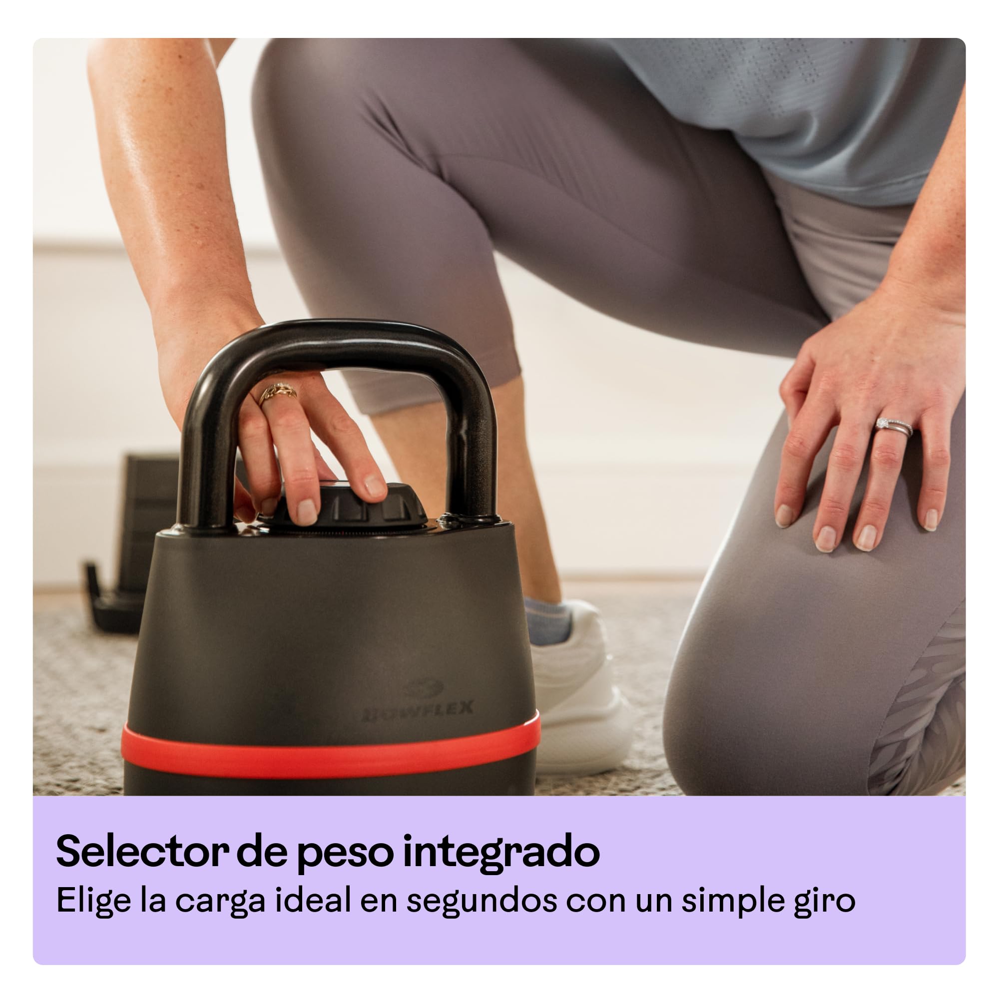 Bowflex SelectTech Serie de Pesos Ajustables – Sistema Compacto de Mancuernas y Kettlebell 52, 90, 552i, 1090i y 840 para Entrenamiento de Fuerza en Casa