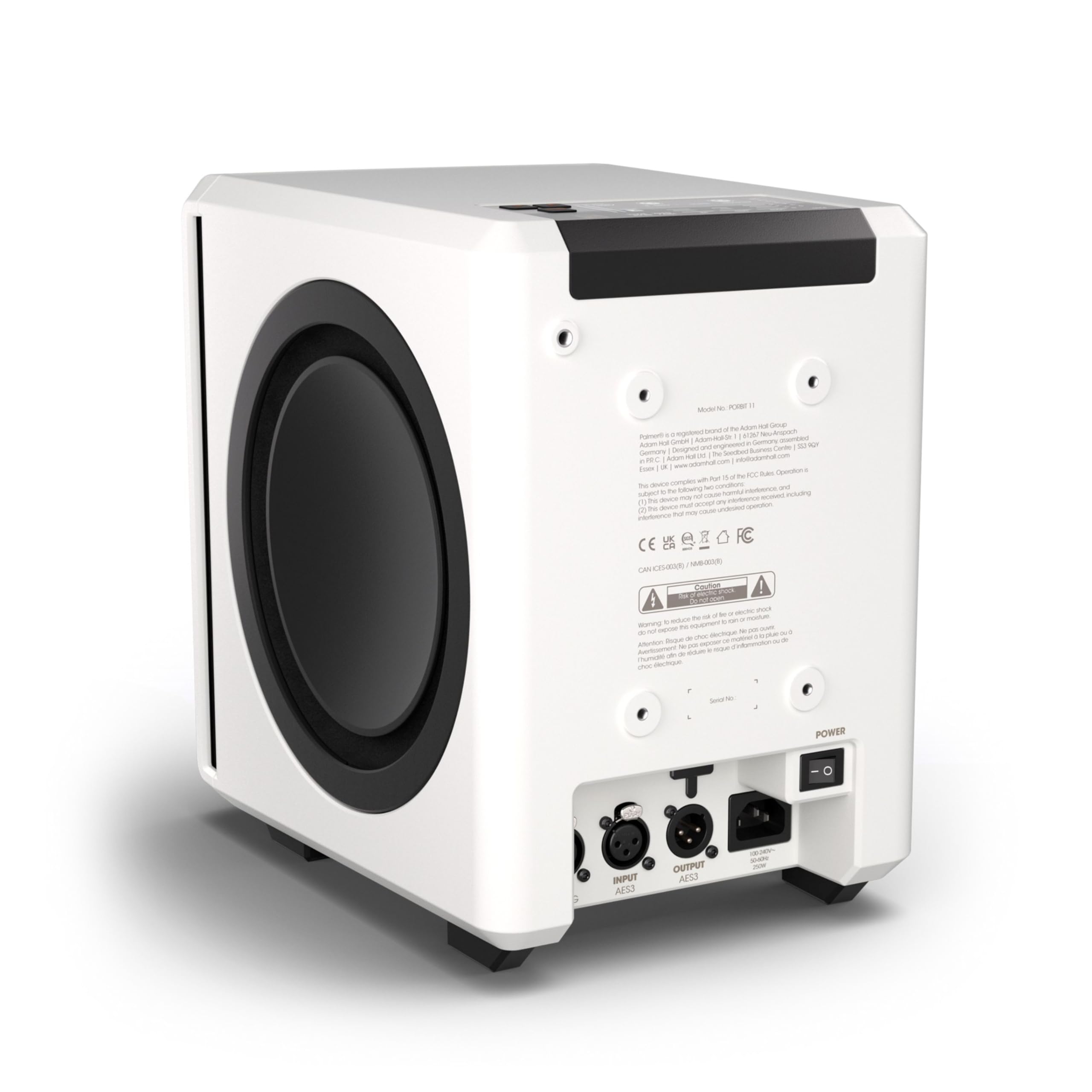 Palmer Orbit 11 W biały aktywny współosiowy monitor studyjny