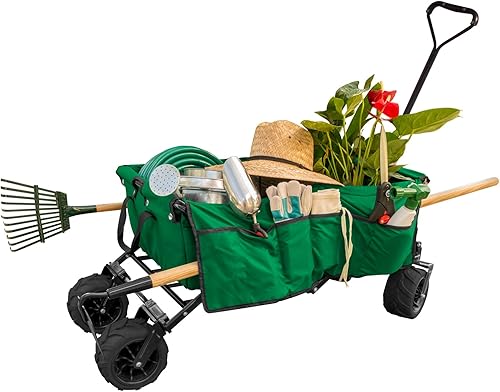 Miniatura 6 de Carro creativo al aire libre para niños, cochecito plegable para carga, todo terreno, playa, parque, jardín, deportes y campamentos