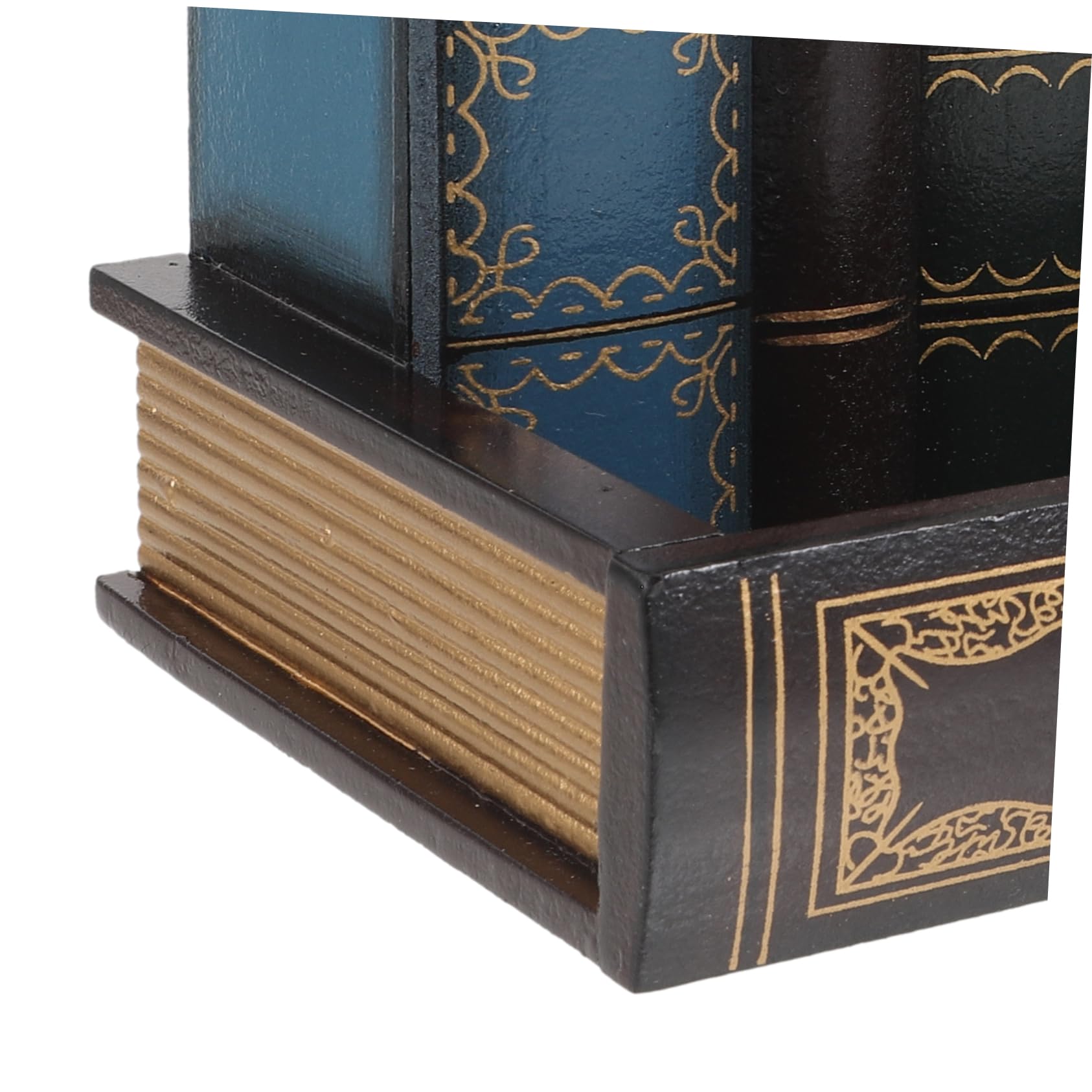 Portapenne da Scrivania in Legno Portapenne Stile Libro Retrò Organizer Adatto per Casa Ufficio Studio