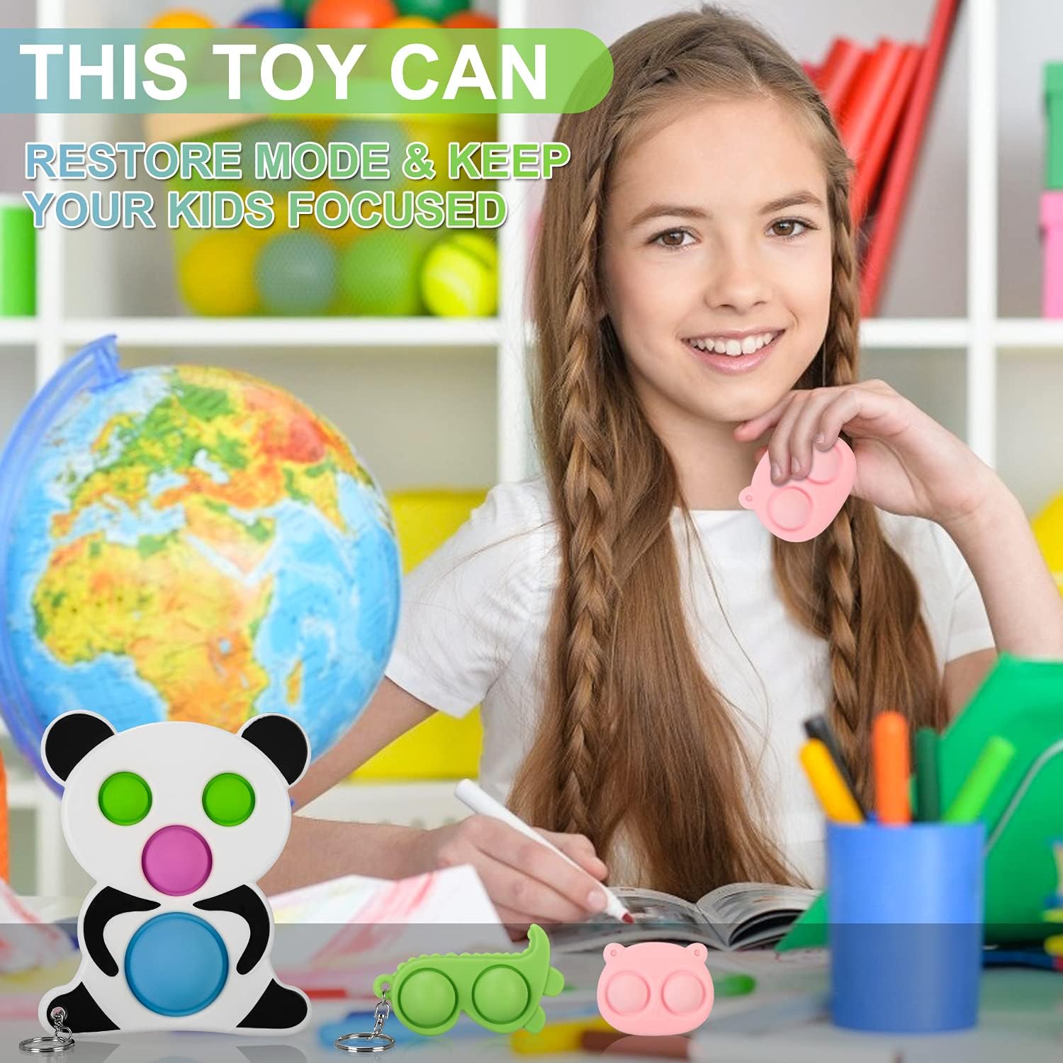 uBook 3 Pack Fidget Toys Set Simple Dimple Fidget Toy Simple Dimple Toy