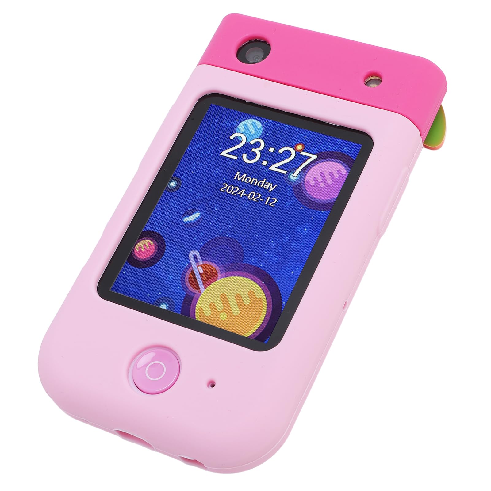 Smart Phone per Bambini Giocattolo, Touchscreen da 2,8 Pollici 1080P Smart Phone per Bambini, per con Giochi Educativi Lettore Musicale Lettore Video per 3 10 Attività di Viaggio (PINK)