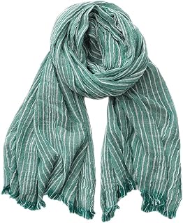 Bufanda de algodón y lino a rayas para hombre, bufanda cálida para hombre, bufanda casual para hombre, accesorios masculinos, chales con borlas