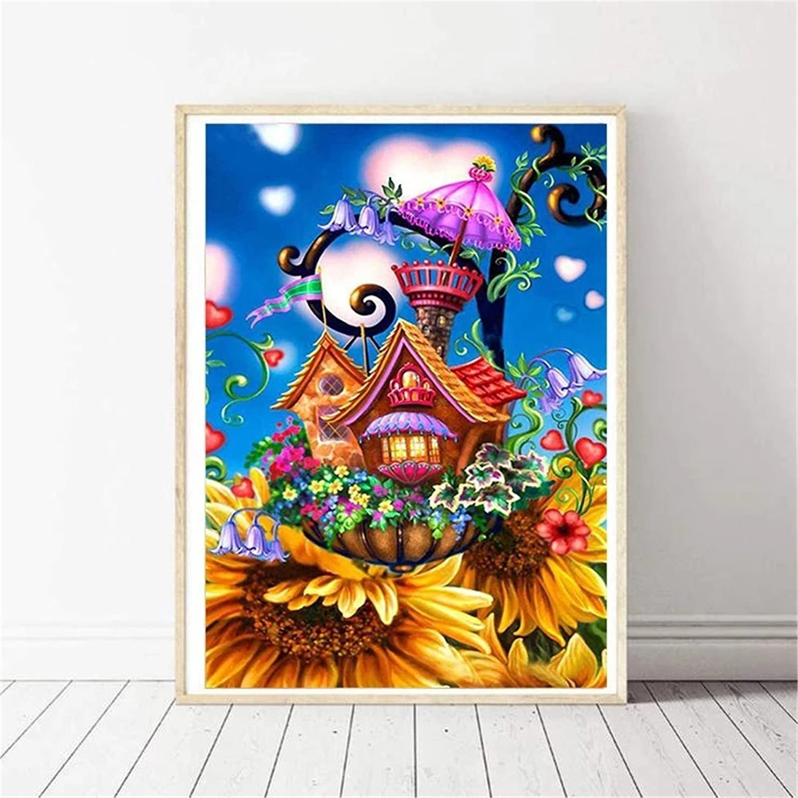 5D DIY diamentowe malowanie pełny zestaw wierteł fantasy kreskówka dom dorośli dzieci diamentowe malowanie kryształowy ścieg krzyżykowy płótno mozaika sztuka rzemiosło do dekoracji wnętrz na ścianę