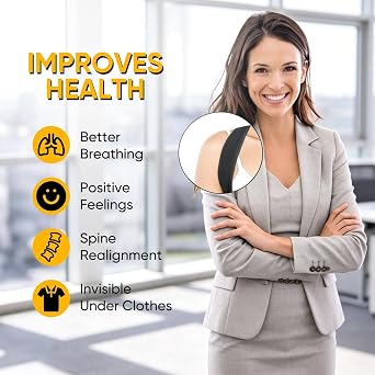 Posture Corrector for Men Women - Adjustable Back Support Brace