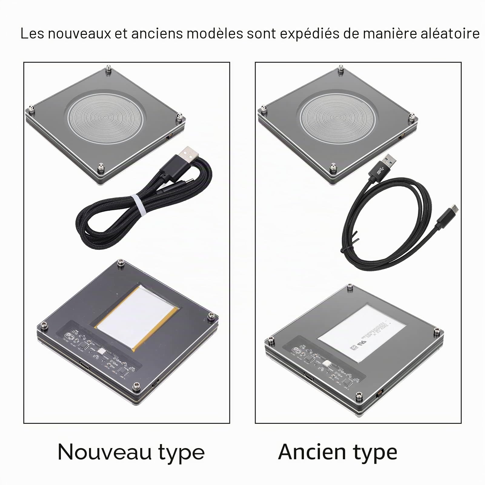 Générateur de Fréquence Machine à Fréquence Cymatique 16 × 15 × 5 Générateur 7,83 Hz Résonances Impulsion Ultra Basse Fréquence Sommeil Abs Argent Fm783