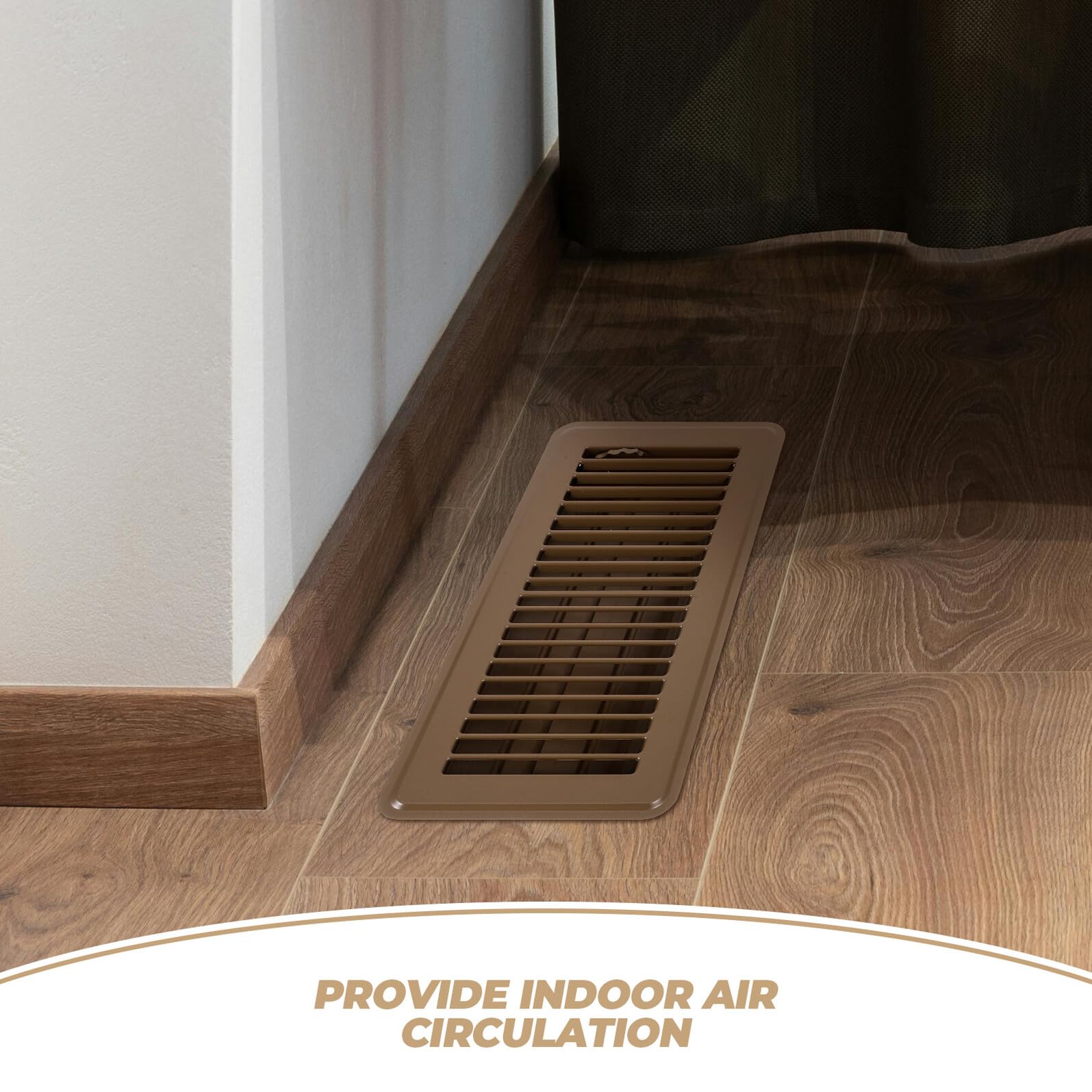 KOMBIUDA 2 Pezzi Copertura per Bocchette Pavimento in Resistente Aria per Ventilazione Interna in Casa e Ufficio Protezione Sicura Contro Detriti