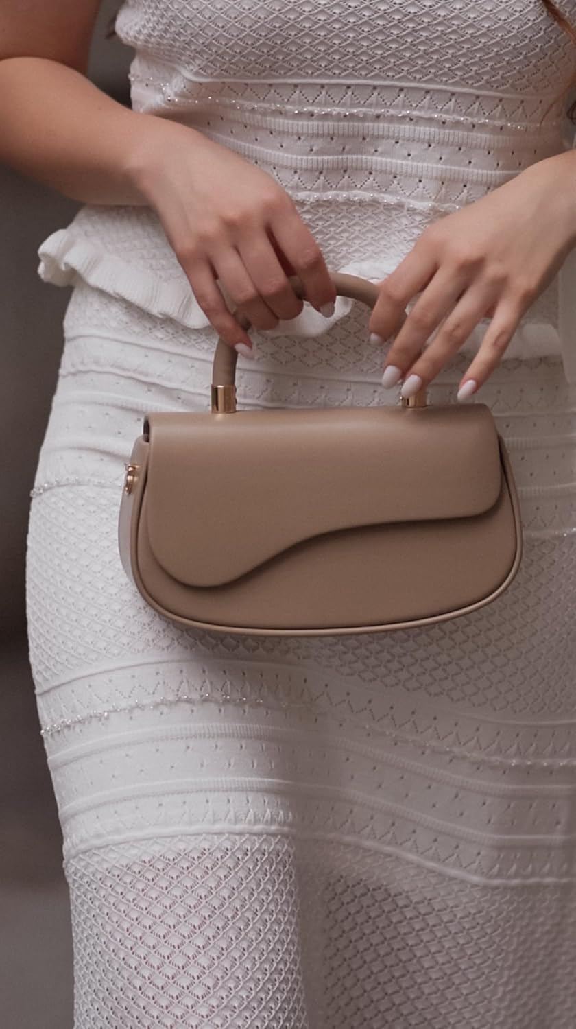 Milan Chiva Small Elegant Top Handle Purses for Women Mini Handbags Cute Crossbody Purse - Image 2