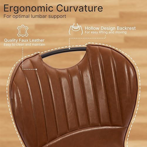 Miniatura 4 de Juego de 4 sillas de comedor, modernos juegos de cocina para cena, cómoda silla de comedor con patas de metal, respaldo ergonómico, función