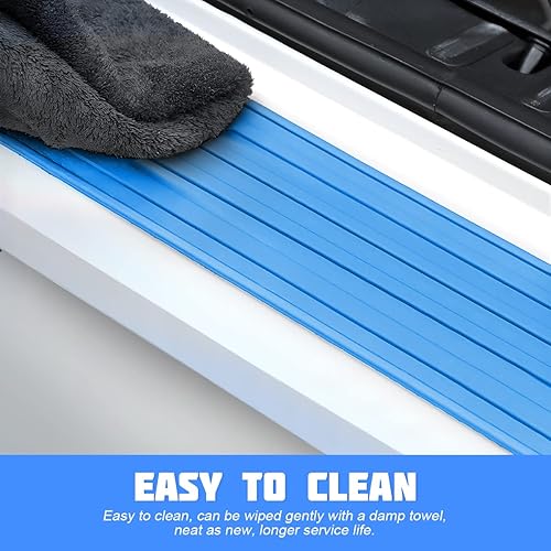 Vista 13 de Protector de parachoques trasero de automóvil, protector de goma antiarañazos para puerta de maletero de entrada, tira de protección antideslizante