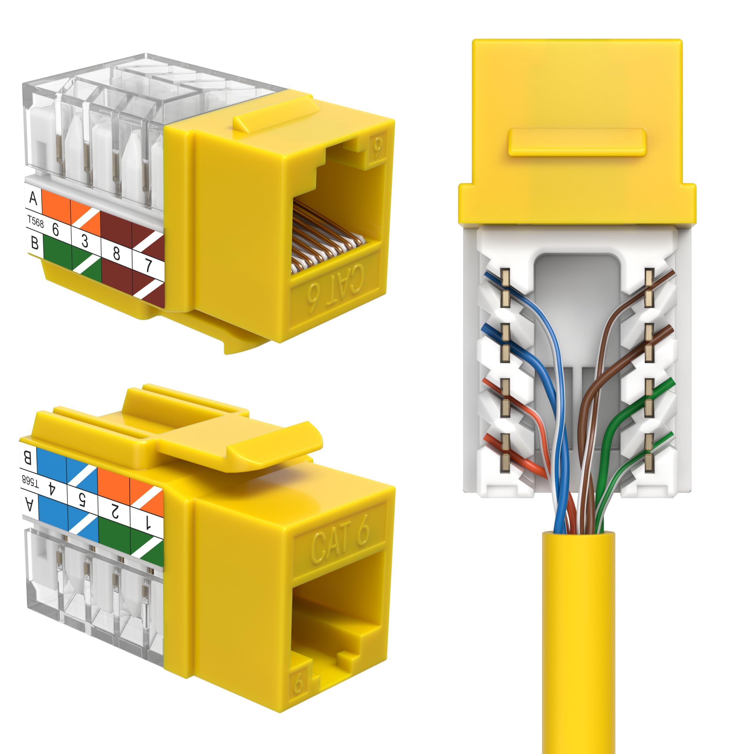 TIMCO ユーフレックス GS906 2ピース Amazon.com: SATMAXIMUM Cat6 Keystone Ethernet Wall Jack Punch Down
