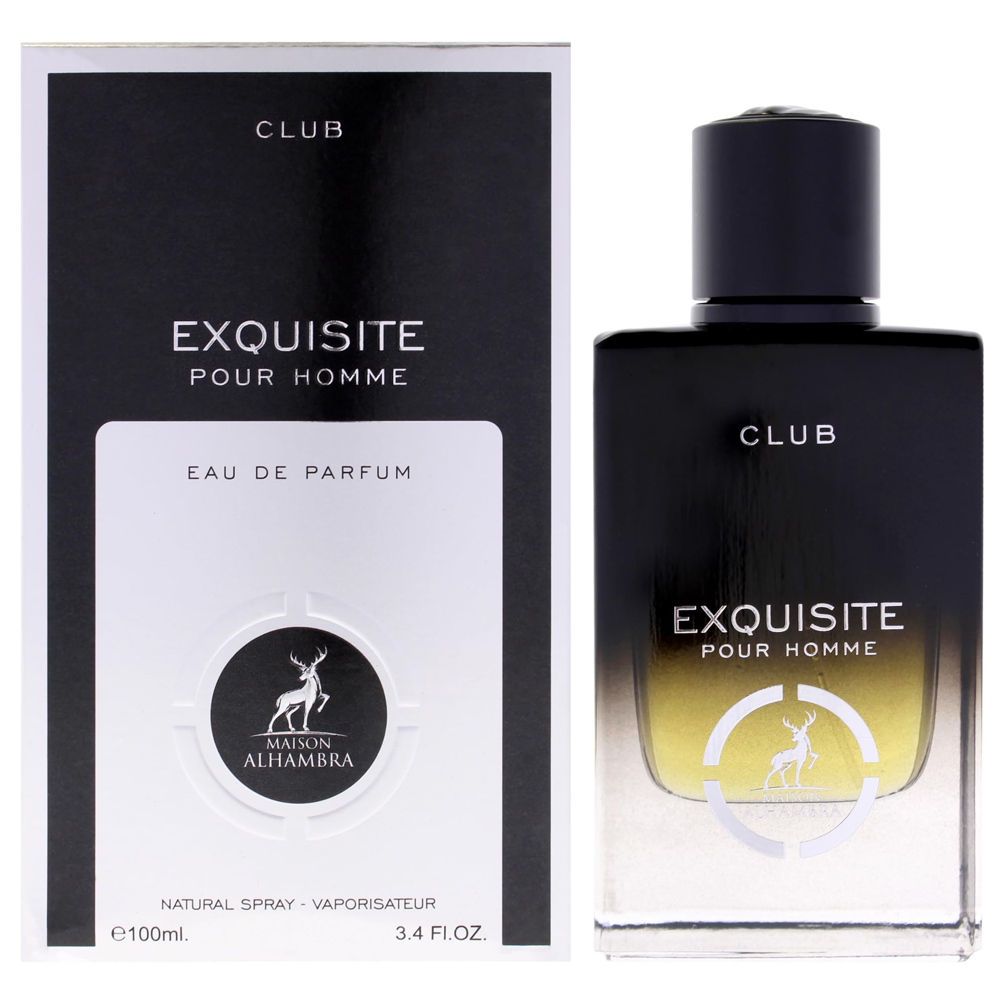 香水(男性用) Maison Alhambra Club Exquisite Maison Alhambra Club Exquisite EDP Spray Men 3.4 oz : Amazon.ca