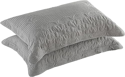 Miniatura 10 de Juego de 2 fundas de almohada de tamaño estándar, ultra suaves y transpirables de 20 x 26 pulgadas, fundas de almohada acolchadas con cierre de