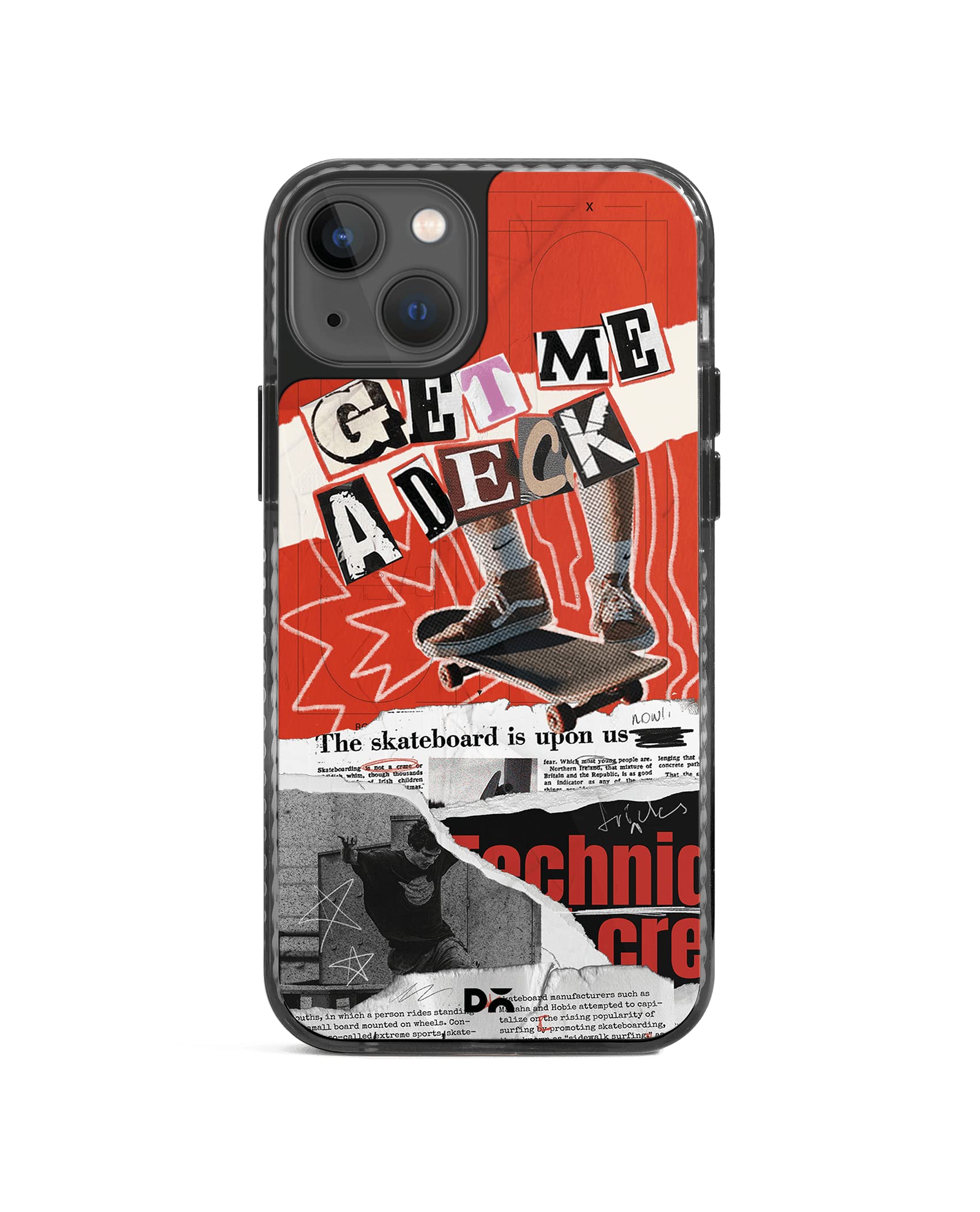 DailyObjects Case for iPhone 14 Compatible with Mag-Safe Wireless Charging, Stride 2.0 Get Me A Deck Slim Shockproof Back Cover with Inner Magnetic Ring