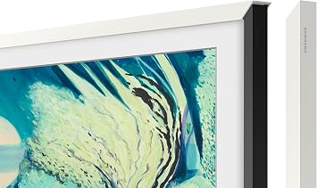 SAMSUNG 43-inch The Frame Customizable Bezel, Modern White VG-SCFA43WTBZA, 2021 Model
