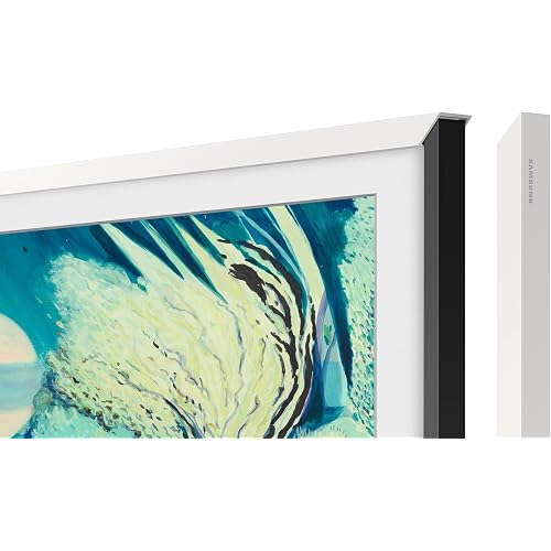 SAMSUNG 43-inch The Frame Customizable Bezel, Modern White (VG-SCFA43WTBZA, 2021 Model)