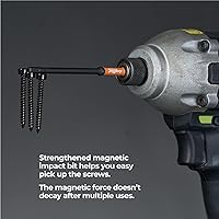 Vista 5 de Toolant Impact Allen - Juego de brocas de llave Allen de impacto de 20 piezas (métricas y SAE), brocas hexagonales de acero S2 de vástago hexagonal