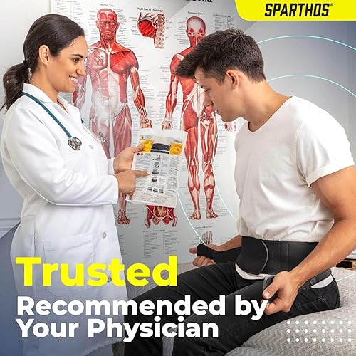 Miniatura 7 de Sparthos Sacroilíaco Si - Cinturón de cadera para alivio de articulación si, ciática, dolor de espalda baja - Soporte para mujeres y hombres - para