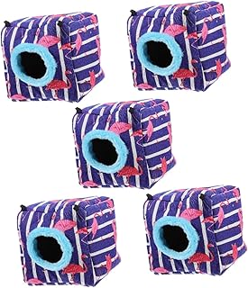 FRCOLOR 5 Peças Ninho De Hamster Cobaia Cama Quente Quente Desenho Animado Cama De Hamster Ouriço Ninho De Inverno Hamster Rede Quente Rato Casa De Hamster Cama Ninho De Aquecimento