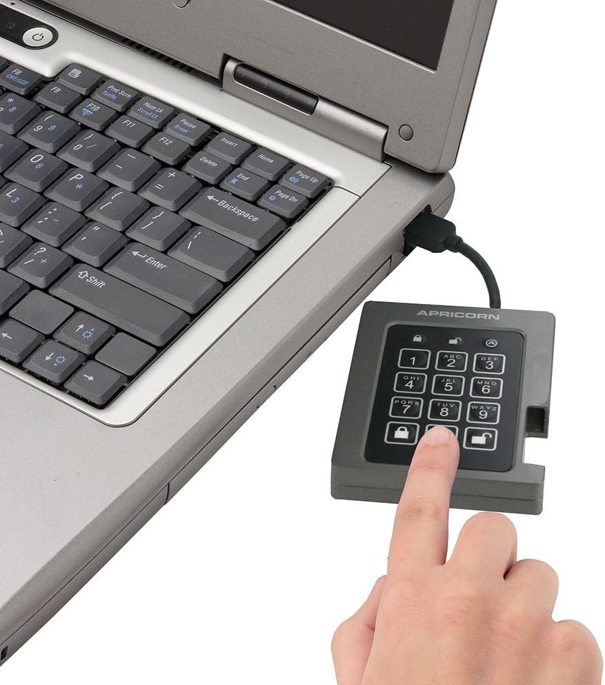 Apricorn Aegis Padlock SSD - USB 3.0, A25-3PL256-240F Portable Storage - HD1373 ASSD-3PL256-240F