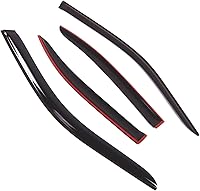 Vista 2 de Tuningpros Window Visor Compatible with 1999-2002 Infiniti G20, DGWV2-694 Outside Mount Deflector Rain Guard Dark Smoke, 4 Pcs Set