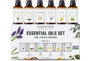 100% Pure Aroma Essential Oils Set: Aromatherapy, Diffusers, Humidifiers