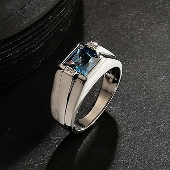 Amazon | ダイヤモンドアクセントブルートパーズまたは