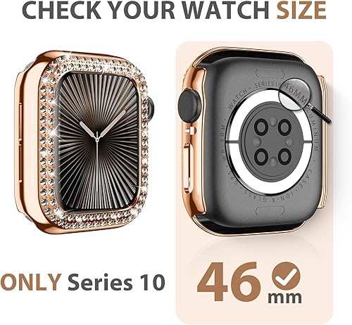 Vista 46 de DABAOZA Compatible con Apple Watch Bumper de 1.812 pulgadas, funda brillante para iWatch Series 11, 10, 9, 8, 7, 6, SE, 5, 4, 3, 2, 1 Ultra 3, 2, 1