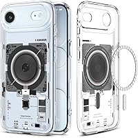 Vista 10 de Spigen - Funda Ultra Hybrid MagFit con impresión digital directa para iPhone 15/14/13, diseño Zero One, color negro, compatible con MagSafe