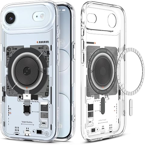 Spigen iPhone Air ile Uyumlu MagSafe Kılıf Ultra Hybrid Neo One Mag Fit Sararmaya Dayanıklı Tasarım Siyah Şeffaf Kapak - ACS10059 (Spigen TR Garantili)